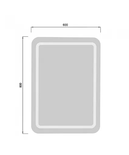 Дзеркало Мойдодир MD-LED 60x80/80x60 з LED-підсвіткою, Білий - фото 3