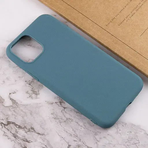 Силиконовый чехол Epik Candy для Apple iPhone 14, 6.1 Синий/Powder Blue - фото 4