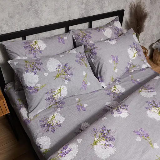 Комплект постельного белья Moon&Star Бязь Gold Люкс Provence Dreams Семейный 143х210х2 наволочки 2х50х70 - фото 4