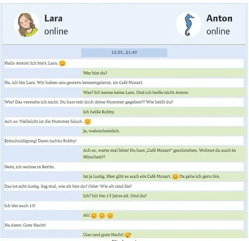 Lara und Robby. Eine Messenger-Geschichte. Mit Audios-Online. A1/A2 - фото 4