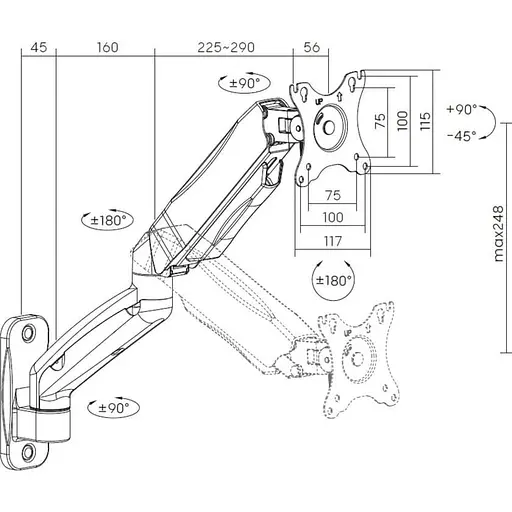 Кронштейн OfficePro MA310B MA310B - фото 4