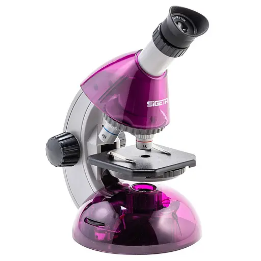 Микроскоп детский SIGETA MIXI 40x-640x Purple с адаптером для смартфона и набором для опытов (65914) - фото 1