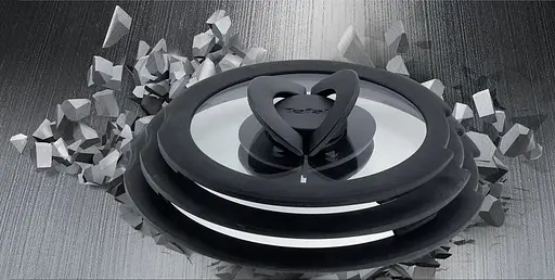 Tefal Набор стеклянных крышек Ingenio 16 см 18 см 20 см стекло пластик черный - фото 7