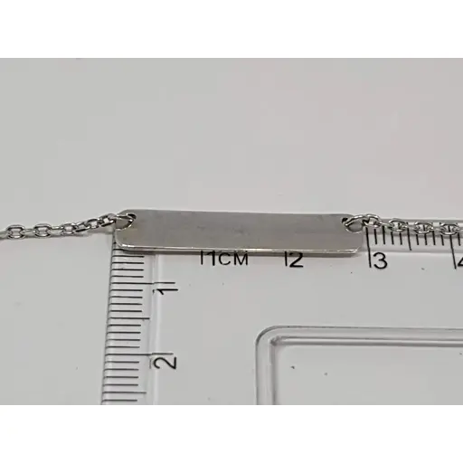 Срібне кольє Лазурит з фіанітами. 6040Р 45 - фото 3