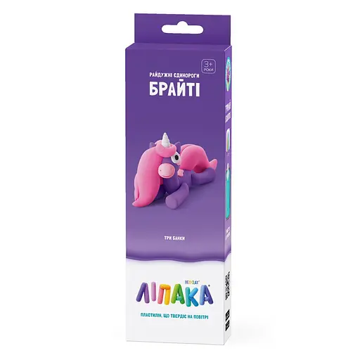 Набор самозатвердевающего пластилина Радужные единороги Брайти ЛИПАКА 30137-UA01 - фото 1
