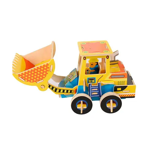 Дерев’яна іграшка Пазли 3D, транспорт/будтехніка, 30x22.5 см (В асортименті)