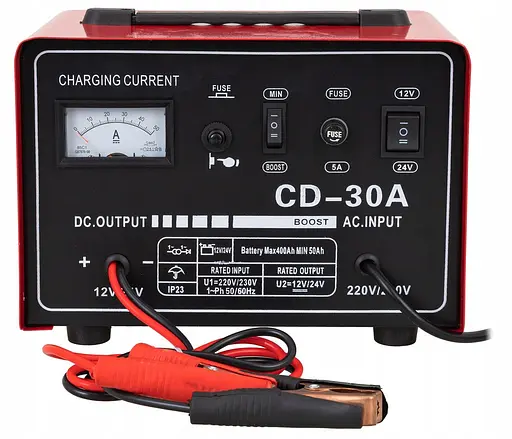 Зарядний пристрій AGM Heckermann CD-50A 12В/24В - фото 3