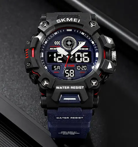 Годинник чоловічий наручний спортивний Skmei 2226 Синій - фото 4