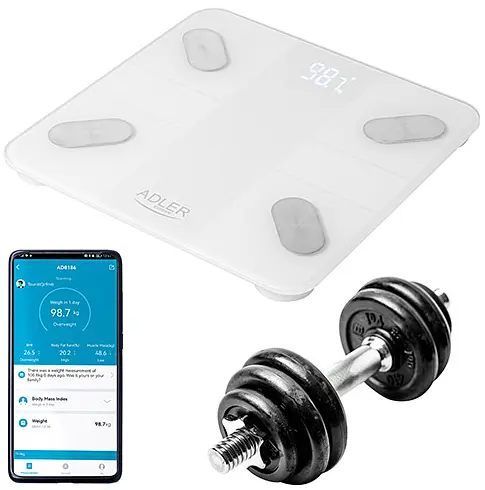 Аналітичні ваги для ванної кімнати Adler AD 8186 white - фото 6