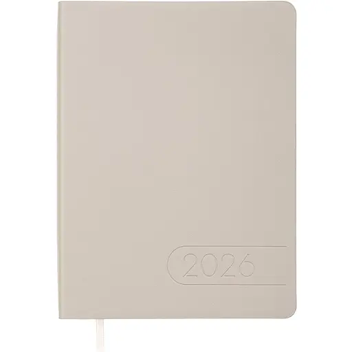 Ежедневник датированный Buromax Light Morandi 2026 A5 искусственная кожа молочный (BM.21158-37)