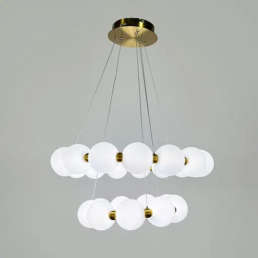 Люстра из серии Mysa Pearl Ø 40+60 см на 3 световых режима | Ст. 77068-600+400 | Line F - фото 3