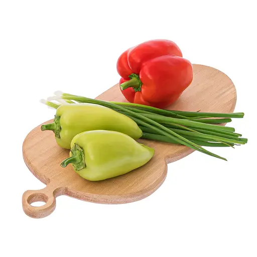 Доска кухонная разделочная деревянная из бука в форме желудя 39х19 см, Woodly Бежевый 86493 - фото 3