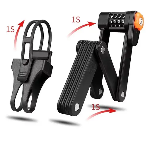 Складной кодовый велозамок Jakroo K510 - фото 4