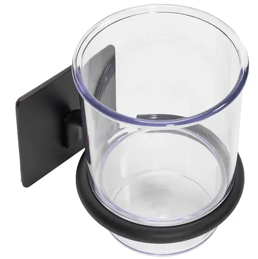 Склянка для зубних щіток Rea 322189A black REA-77070 чорний матовий - фото 2