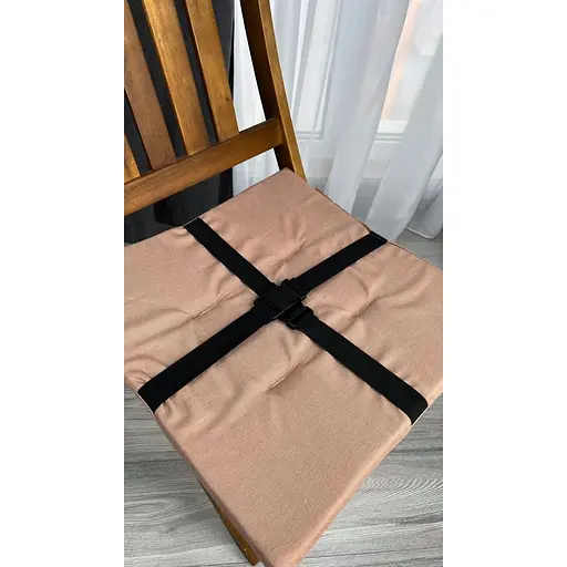 Водоотталкивающая подушка на стул Ореховый однотон (2 шт.) - фото 7