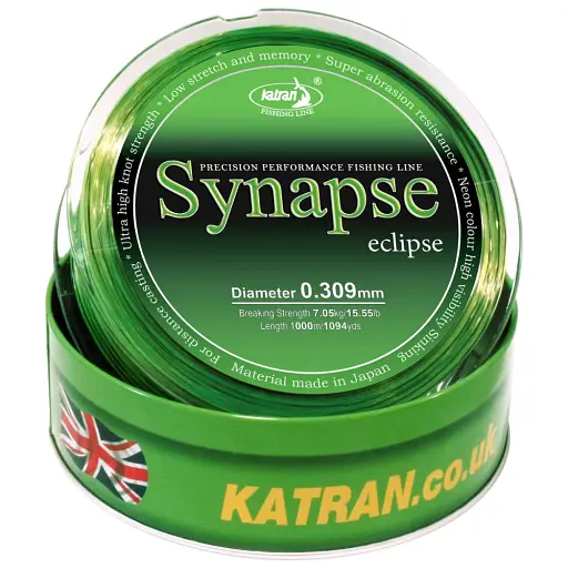 Леска Katran Synapse Eclipse 1000 м (neon/black) 0.309 мм 15.55 lb - фото 2