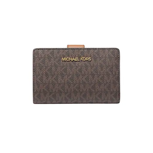 Жіночий гаманець MICHAEL KORS (середній, коричневий з логотипом)