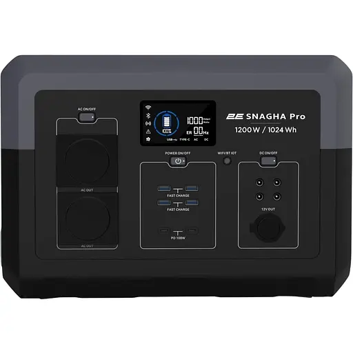 Зарядна станція 2E Snagha Pro, 1024Wh, 1200W (2E-PPS1210-PRO)