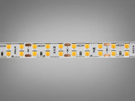 Світлодіодна стрічка 24в, 240 діодів на метр, 10мм, теплий - фото 3