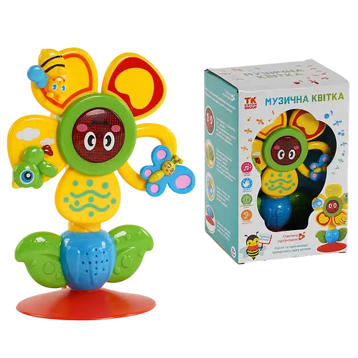 Музыкальная цветочка TK Group, озвученная украинским языком, интерактивная