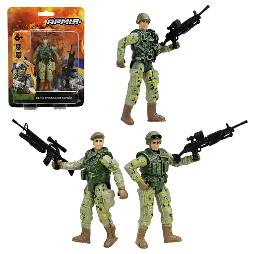 Військовий набір ЗСУ, солдат, аксесуари, 15x3x19.5 см - фото 2