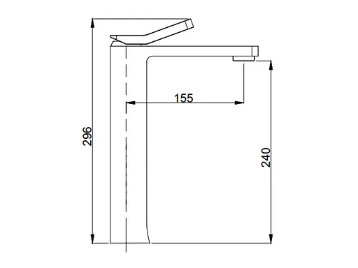 Змішувач для умивальника ASIGNATURA Unique чорний 85521602 - фото 8