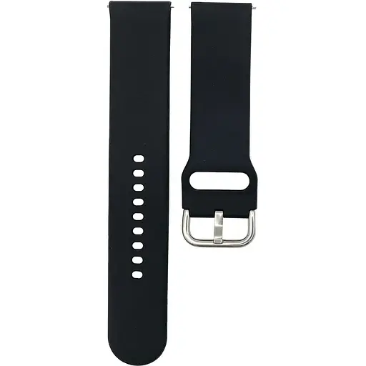 Ремешок DK CDK для Garmin Forerunner 255 / 255 Music "L" 22mm Silicone Sport Band Classic (011018) (black) - фото 2