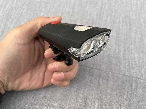 Велофара передняя с велосипедным звонком SB-265 аккумуляторный велофонарь USB Черный - фото 4