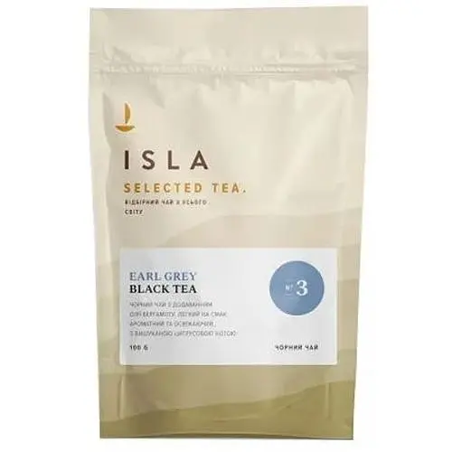 Чай чорний Isla Earl Grey №3 з бергамотом 100 г - фото 1