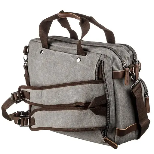 Кожаная сумка для ноутбука John McDee 43х35х12 см sum0025440 - фото 4