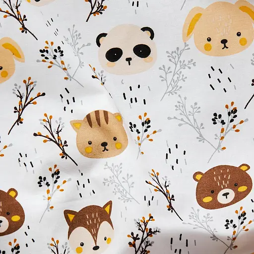 Комплект постільної білизни Moon&Star Бязь Gold Люкс Jungle Joy Сімейний 143х210х2 наволочки 4х70х70 - фото 3