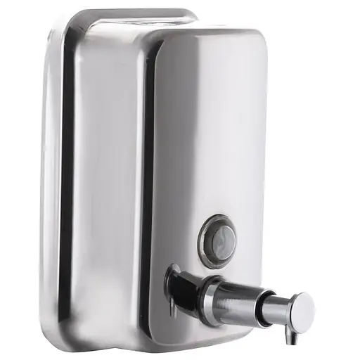 Дозатор для рідкого мила настінний Zerix LR401 ZX2714, Хром - фото 2