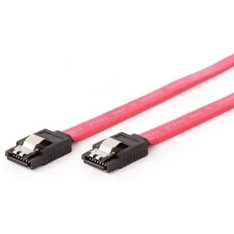 Кабель Sata Red 10 см Cablexpert с защелками (CC-SataM-DATA-0.1 м)
