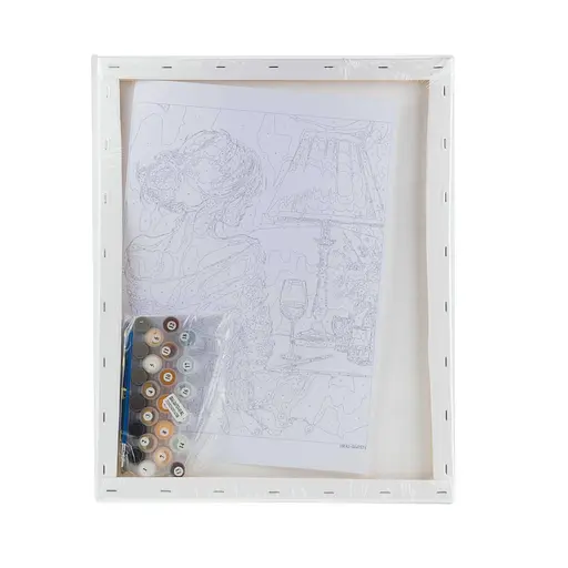 Набір для розпису по номерах "Романтична красуня" 40*50 см, IDEA2-GX47574, ТМ "99IDEAS" - фото 6