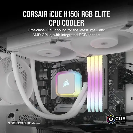 СВО Corsair iCUE H150i RGB Elite Liquid CPU Cooler White (CW-9060079-WW) Б/в - фото 6