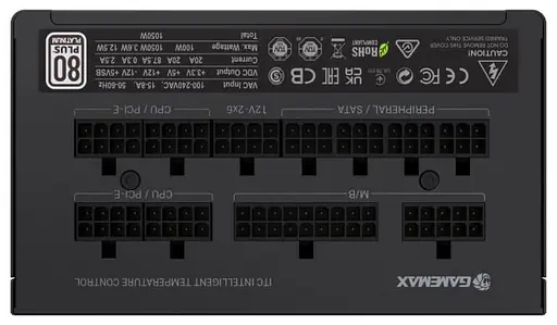 Блок живлення GameMax GX-1050 PRO 1050W 80+ Platinum (GX-1050 PRO BK(ATX3.1PCIe5.1)) - фото 4