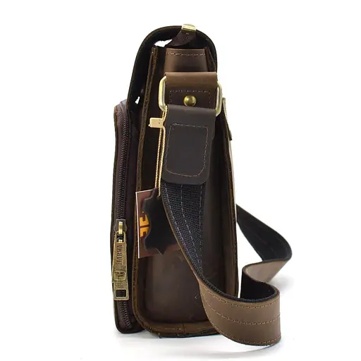 Чоловіча шкіряна сумка через плече TARWA 26х22х6 см sum0025808 - фото 4