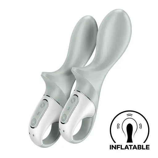 Анальний вібратор Satisfyer Air Pump Booty 3, 19 см (зелений) - фото 2