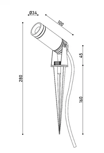 Світильник на ніжці KLOODI KDSL-PA34 3W 3K D30 - фото 2