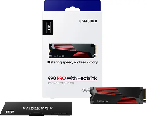 SSD-накопитель Samsung M.2 1 ТБ PCIe 4.0 990PRO + радиатор - фото 7