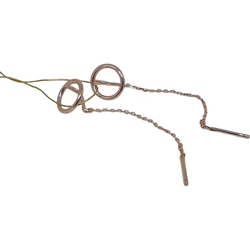 Золоті сережки-протяжки Платон. 1С272/00Б