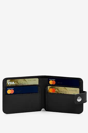 Кожаный портмоне Mini 2.2 черный - фото 4