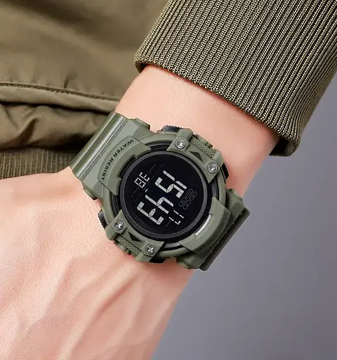 Годинник чоловічий спортивний наручний Skmei 2195 (Зелений) - фото 6