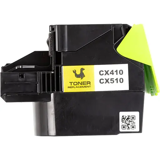 Картридж PowerPlant Lexmark CX410de YL (CX410/CX510) (з чіпом)