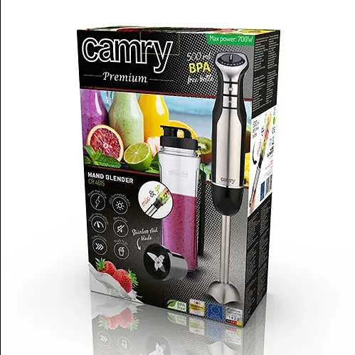 Ручной блендер смузи Camry CR 4615 + бутылка для смузи 700 Вт - фото 2