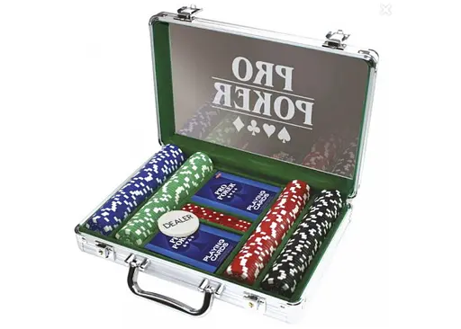 Настільна гра Tactic Покерний набір Pro-Poker 200 фішок по 11,5 г (алюмінієвий кейс) (03090) - фото 4