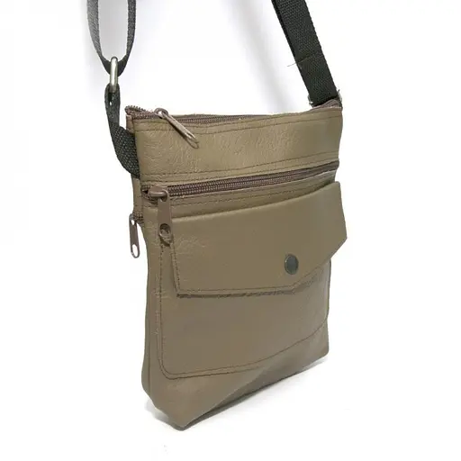 Шкіряна сумка на плече Gofin 20х22 см sum0009940 - фото 4