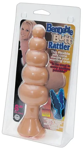 Анальна пробка NMC Bendable Butt Rattler 20 см (тілесний)