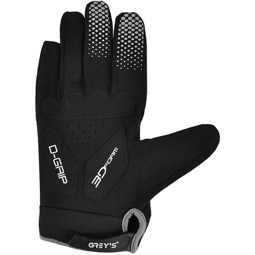 Велоруковицы зимние Grey's с пальцами и гелевыми вставками, черные L GR18413 - фото 2