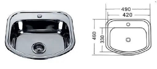 Кухонная мойка Mira MR 4946 Decor - фото 3